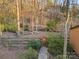 Landscaped backyard with gate and walking path at 8149 Mattingridge Dr, Charlotte, NC 28270