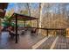 Deck with gazebo overlooking the backyard at 8149 Mattingridge Dr, Charlotte, NC 28270