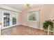 Kitchen with French doors leading to backyard patio at 8149 Mattingridge Dr, Charlotte, NC 28270