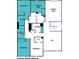 Floor plan illustration of the second floor layout, including bedrooms and loft at 9831 Quercus Ln, Huntersville, NC 28078