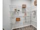 A bright walk-in pantry with white wire shelving at 9831 Quercus Ln, Huntersville, NC 28078