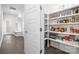 Well-organized pantry with ample shelving for food storage at 11112 Benjamin Smith Ave, Huntersville, NC 28078