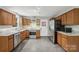 Updated kitchen with stainless steel appliances, ample cabinetry, and modern backsplash at 132 30Th Nw Ave, Hickory, NC 28601