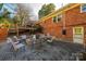 Brick patio with fire pit and seating area at 132 30Th Nw Ave, Hickory, NC 28601