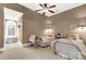 Charming bedroom with two twin beds and window seat at 157 Highland Forest Dr, Clover, SC 29710