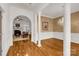 Elegant dining room with hardwood floors and chandelier at 157 Highland Forest Dr, Clover, SC 29710
