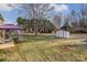 Large backyard with shed and gazebo at 206 Cruse Cir, Salisbury, NC 28146