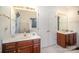 Bathroom with double sinks, a separate shower, and a bathtub at 5550 Monticello Nw Dr, Concord, NC 28027