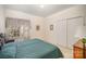 Bedroom with a double bed and large closet at 5550 Monticello Nw Dr, Concord, NC 28027