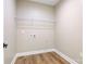 Laundry room with wire shelving and ample space at 9181 Cherokee Dr, Hickory, NC 28601