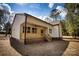 A home featuring a covered deck with wooden railings and steps leading down to the lawn at 1037 Oakmont Dr, Rock Hill, SC 29732