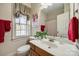 Bathroom with vanity, toilet and shower/tub combo at 2420 Valelake Rd, York, SC 29745