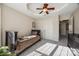 Bright bedroom with double doors and carpet flooring at 2420 Valelake Rd, York, SC 29745