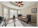 Bright bedroom with bay window and twin bed at 2420 Valelake Rd, York, SC 29745