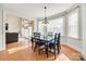 Bright breakfast nook features a table with four chairs and view into Gathering room at 2420 Valelake Rd, York, SC 29745