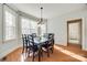 Breakfast nook with table and chairs, and view to hallway at 2420 Valelake Rd, York, SC 29745