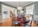 Formal dining room with hardwood floors and chandelier at 2420 Valelake Rd, York, SC 29745