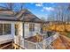 Spacious deck with seating area, overlooks a fenced backyard at 2740 Hill Top Dr, Salisbury, NC 28147