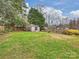 Spacious backyard with shed and well-maintained lawn at 3624 Trent St, Charlotte, NC 28209