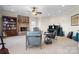 Relaxing Gathering room featuring a brick fireplace and built-in shelving at 4165 54Th Ne Ave, Hickory, NC 28601