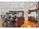 Spacious kitchen featuring an island, stainless steel appliances, and hardwood floors at 4165 54Th Ne Ave, Hickory, NC 28601