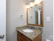 Bathroom with granite vanity and corner sink at 4750 Pennington Meadows Cir, Rock Hill, SC 29732