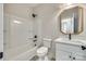 Clean bathroom with shower/tub and vanity at 936 Jackson Rd, Fort Lawn, SC 29714