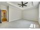 Spacious bedroom with ceiling fan and carpet at 936 Jackson Rd, Fort Lawn, SC 29714