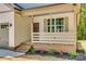 Front porch with brick steps and simple wooden railing at 936 Jackson Rd, Fort Lawn, SC 29714