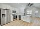 Modern kitchen with stainless steel appliances and white cabinets at 936 Jackson Rd, Fort Lawn, SC 29714