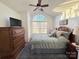 Bright bedroom with vaulted ceiling and window seat at , Charlotte, NC 28269