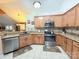 Modern kitchen with stainless steel appliances and granite countertops at 5559 Prosperity View Dr, Charlotte, NC 28269