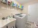 Laundry room with washer, dryer, and utility sink at , Charlotte, NC 28269