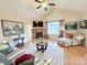 Bright living room with hardwood floors and a cozy seating area at 5559 Prosperity View Dr, Charlotte, NC 28269