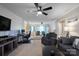 Open living space with a view into the dining area at 1013 Ashwood Pl, Salisbury, NC 28146