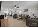 Spacious living room with comfy sofas and ceiling fan at 1013 Ashwood Pl, Salisbury, NC 28146