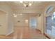 Bright dining room featuring hardwood floors and a chandelier at 121 Sierra Woods Dr, Troutman, NC 28166