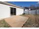 Small back patio with sliding glass doors at 13502 Tartarian Ct, Charlotte, NC 28215