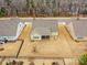 Aerial view showing home's backyard and location at 1410 Tranquility Blvd, Lancaster, SC 29720