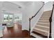 Hardwood floor entryway with view of Gathering room and kitchen at 17527 Austins Creek Dr, Charlotte, NC 28278