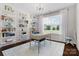 Bright home office with built-in shelving and large window at 17527 Austins Creek Dr, Charlotte, NC 28278