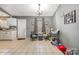 Kitchen dining area with tiled floors and a view to the backyard at 225 Mighty Joe Trl, York, SC 29745