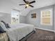 Bedroom with ceiling fan and view of neighborhood at 228 Pinnacle Xing, Shelby, NC 28152