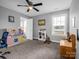 Playful bedroom with toy storage, bookshelves, and a rocking horse at 228 Pinnacle Xing, Shelby, NC 28152