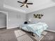 Spacious bedroom with ceiling fan and large window at 228 Pinnacle Xing, Shelby, NC 28152