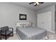 Bright bedroom with double doors and ceiling fan at 373 Battery Cir, Clover, SC 29710