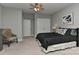 Bedroom with gray walls and ceiling fan at 373 Battery Cir, Clover, SC 29710