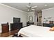 Spacious bedroom with hardwood floors and a ceiling fan at 373 Battery Cir, Clover, SC 29710