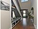 Functional entryway with built-in bench, shelving, and coat hooks at 373 Battery Cir, Clover, SC 29710