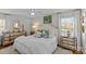 Bright bedroom with a queen-size bed and ample storage at 4526 Wedgewood Dr, Charlotte, NC 28210